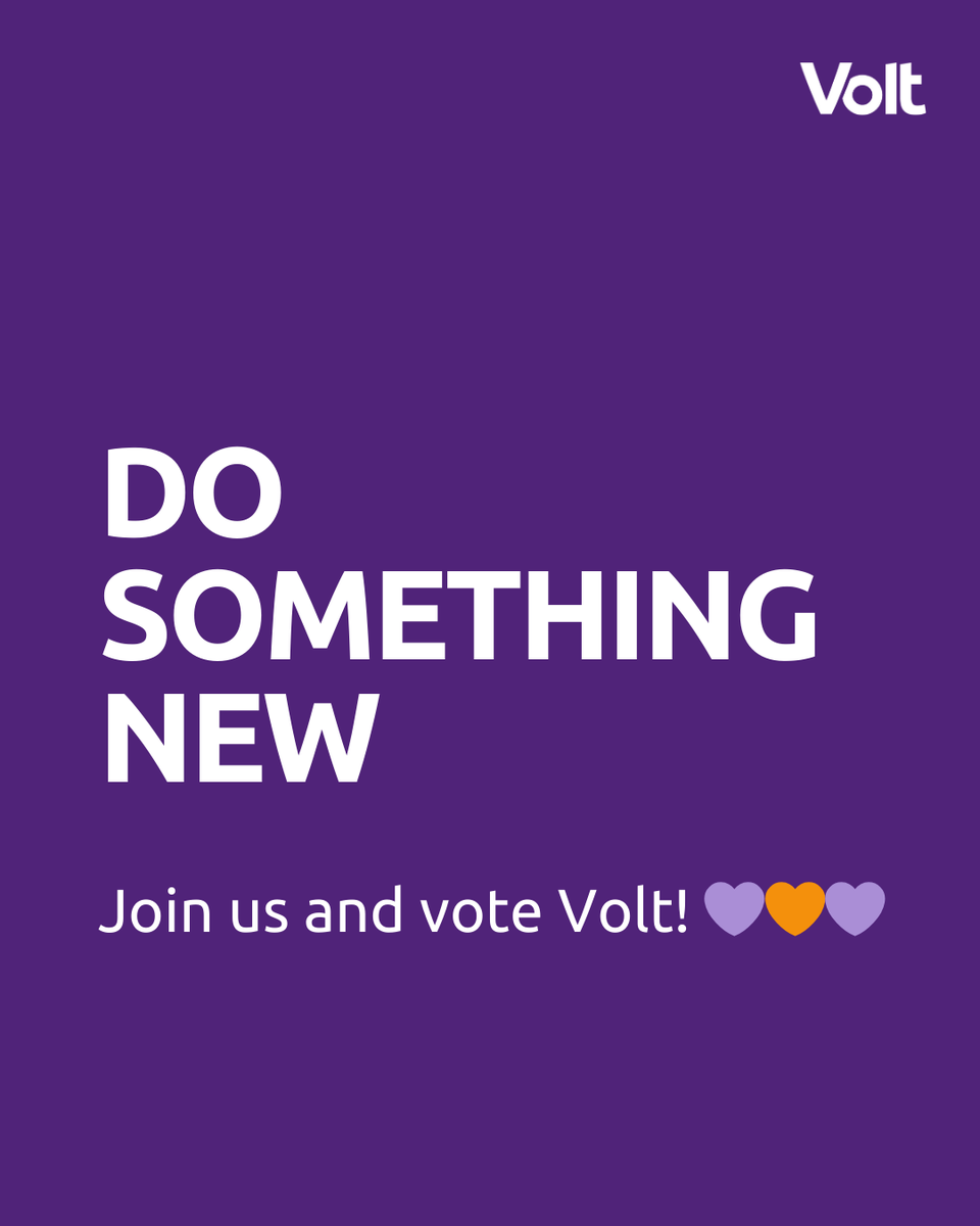 We love the tradition, but on  29 October 2025 we want to #DoSomethingNew 
Vot Volt 💜🧡💜