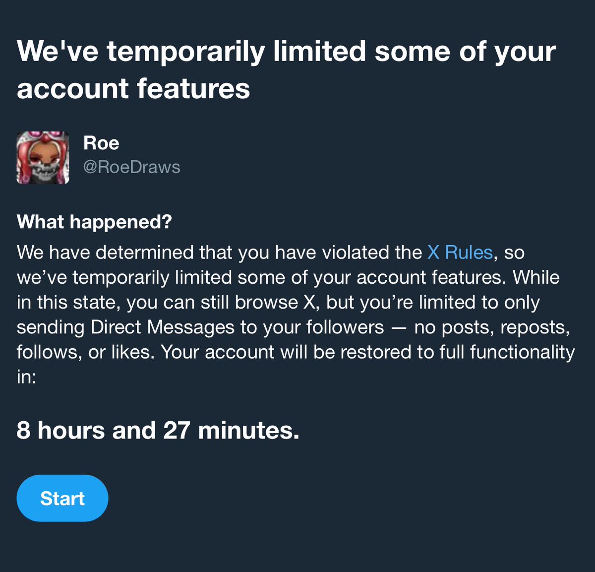 RoeDraws's tweet image. I got suspended earlier for having a [completely reasonable] reaction to this post 🤦🏾‍♂️