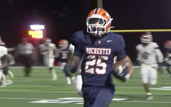 Channel1450com's tweet photo. Almost six minutes of highlights from the game of the year so far - 

Glenwood beats Rochester in overtime and you can find all the big plays in this video.

Watch here:
https://t.co/xb7NNTIPFl https://t.co/KGWtTy0r6L