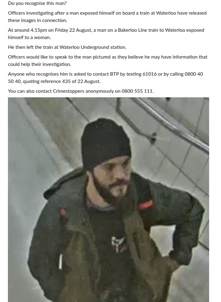 crochetjenny's tweet image. #Bakerloo #Waterloo        
btp.police.uk/news/btp/news/…