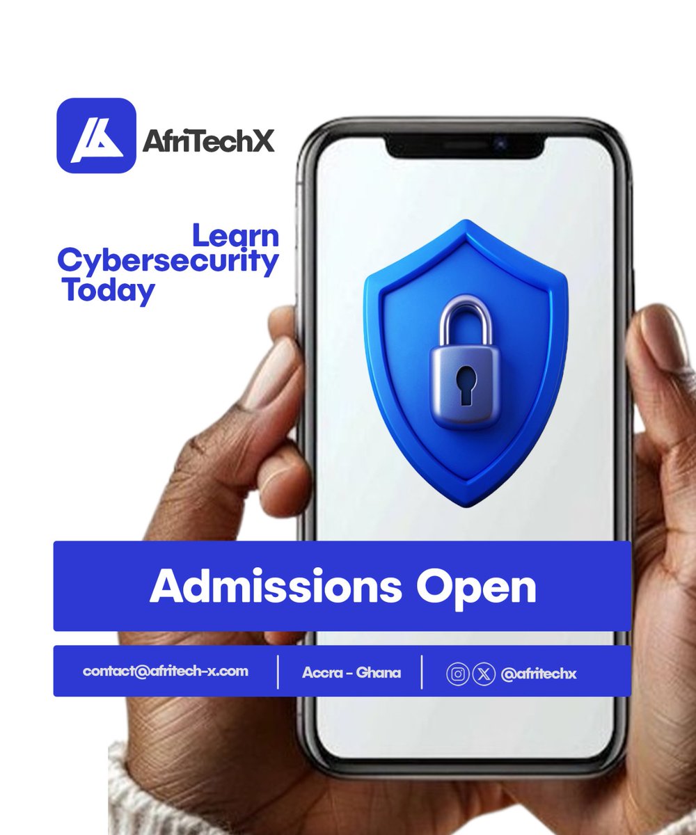 MotivationNkoaa's tweet photo. Tech is the future, and AfriTechX is making it FREE for you to start with Cybersecurity.
#AfriTechX #CyberWithAfriTechX https://t.co/W6pQlg5If5