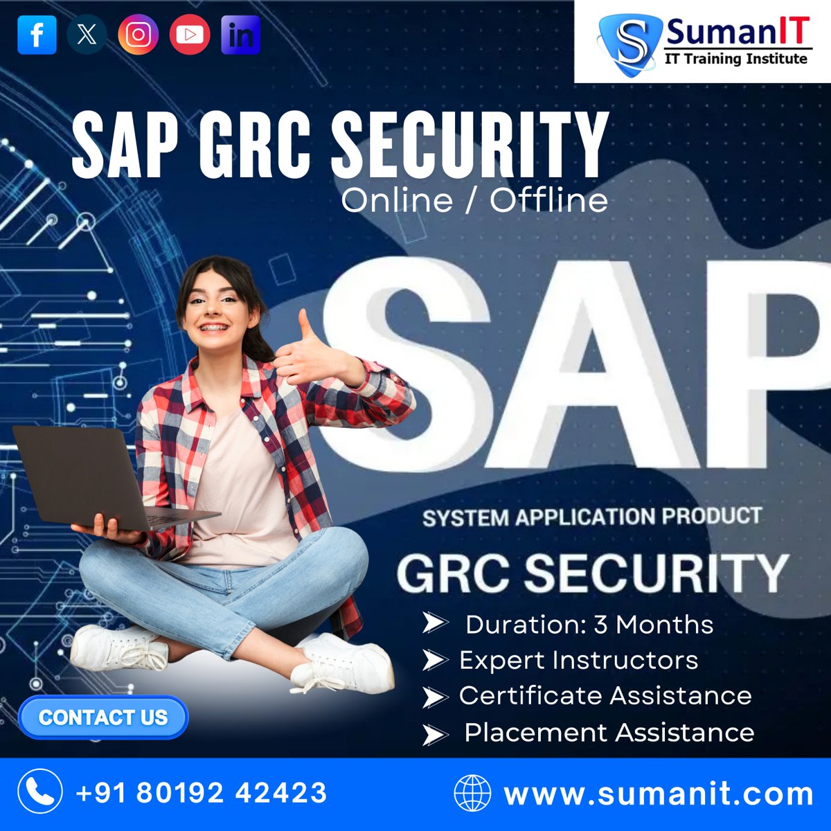 sumanitservice's tweet image. Boost your career with SAP GRC Security Training at Suman IT. Learn from expert instructors with real-time insights, get certificate assistance, and secure placement support.
#SAPGRC #SAPTraining #SAPSecurity #SumanIT #ITTraining #SAPCareer #OnlineTraining #OfflineTraining