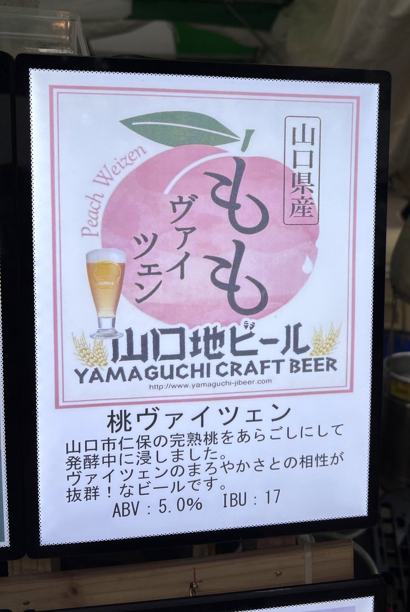 ビール祭りで桃ヴァイツェンいただきながら音楽聴くの至高やな🍑 こういう祭りに子どもがいっぱいいるのもいい、子どもの横でビール飲んでる大人が好き