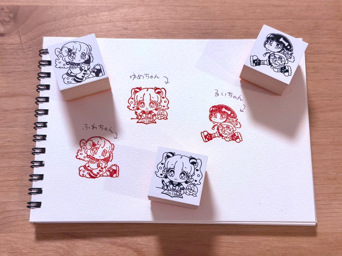 かわいいハンコが出来上がりました✨✨