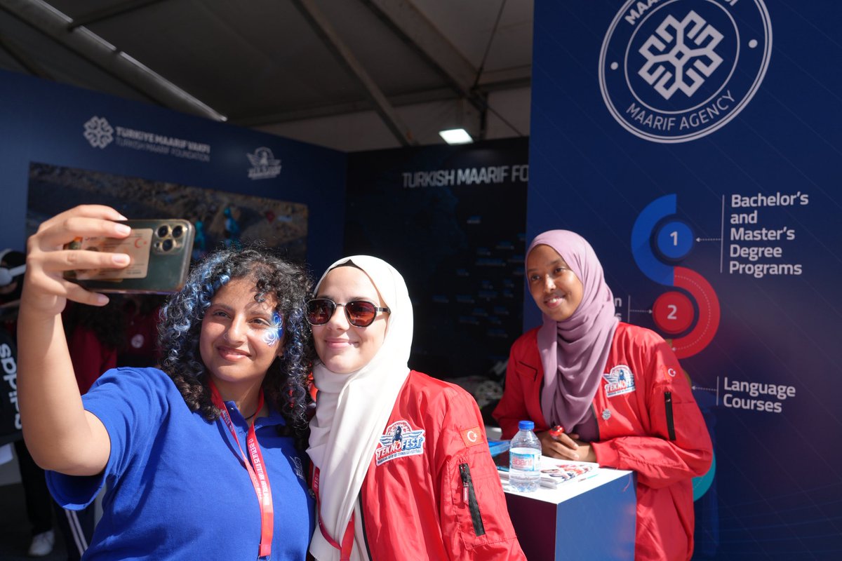 Our Maarif alumni and students are waiting for you at our #TEKNOFEST booth 😎