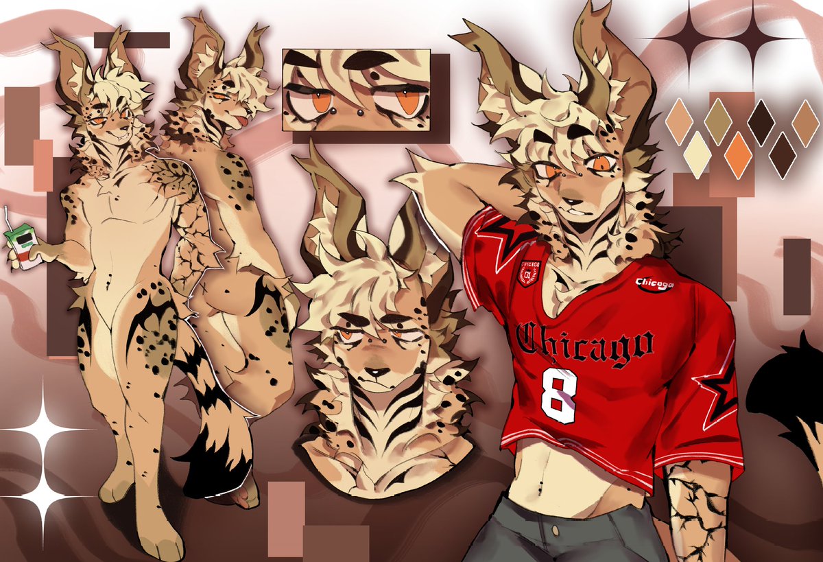 New ref of my serval, Felician, from someone over on discord!

This bitch ain't from Chicago, take off your shirt!!!