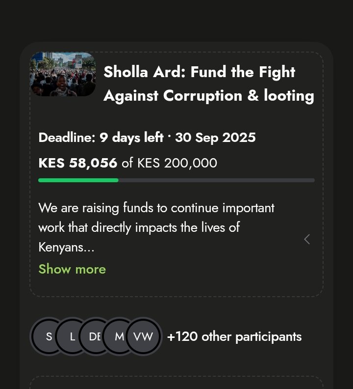 From 33k yesterday to now over 58,000 Ksh raised. 🙏

I honestly can’t put into words how emotional this makes me. Seeing so many of you stand with us  through donations, prayers, or even encouragement; gives me &amp; my team strength. 😭❤️

We have so much lined up today, tomorrow &amp;