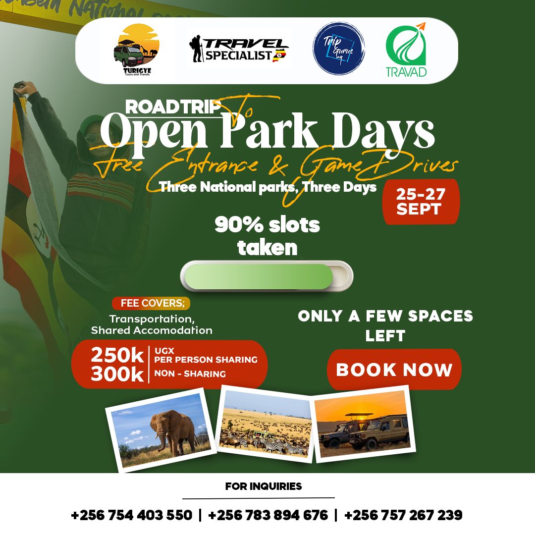 JbkSimon14's tweet photo. It's now, or never? We're at 90% booked out for the #OpenParkDays2025 by the #Travelspecialists. So, you should hurry and reserve your slot now, for the 3 days:3parks adventure this 25th-27th Sept.
Let's explore.
#magicalposts #AserenetoAdventure
@BSPsafaris https://t.co/HJW27TVfd8