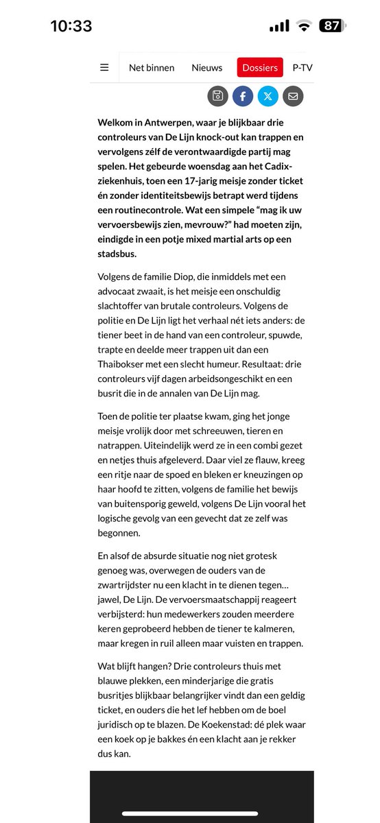 Ticketjes controleren en in de prak worden gestampt.  Werken bij <a href="/delijn/">De Lijn</a> in Antwerpen.   Ouders van agressor dienen  zelfs klacht in 🙃