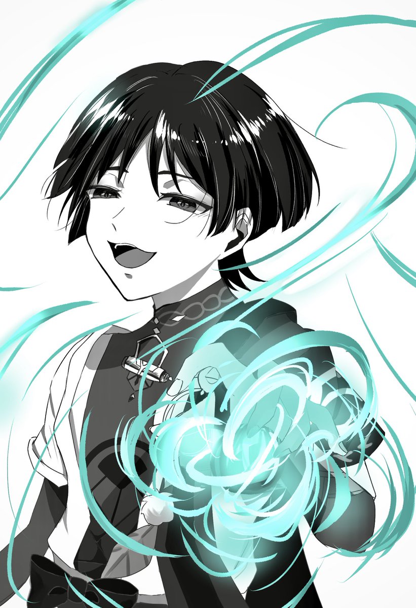 ガチャ出てきてくれてありがとう😭✨
記念に描いてみた✍

 #放浪者  #Wanderer   #GenshinImpact