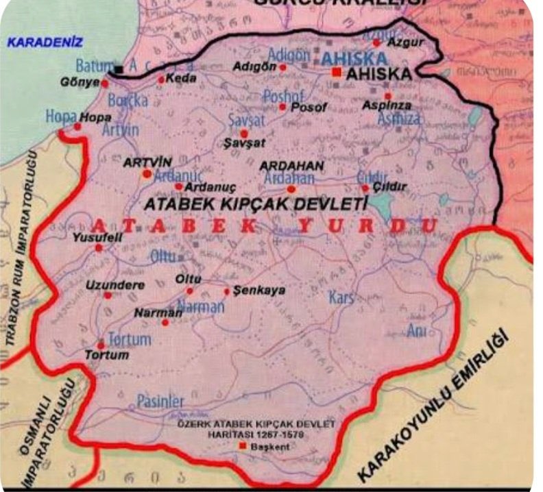 Arkadaşlar böyle bir devlet yok, aslında var ama adı kıpçak değil. Gürcistan krallığının parçalanıp bölünme sürecinde yaklaşık 6 prensliğe ve krallığa bölündü ve samtskhe saatebego diye Ahıskalı ve Tao-Klarjetili Gürcülerin ayrı bir Gürcü prensliği kurdu. Fakat Kırzıoğlu gibi