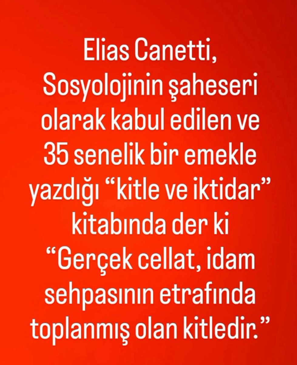 Asıl sorun; uyuyanlar değil,idam sehpasının etrafında izleyenlerdir.