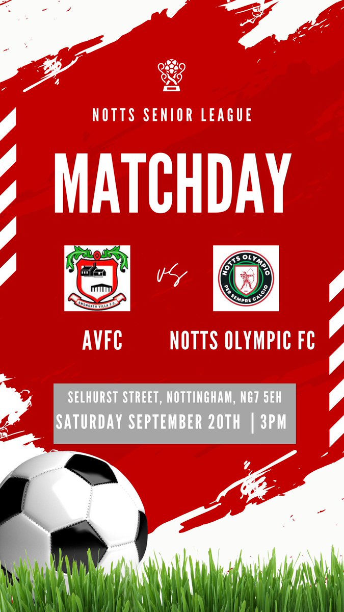Awsworth Villa F.C (@awsworthvilla) on Twitter photo Matchday for Villa as we travel to Selhurst Street to face the in-form <a href="/NottsOlympic/">Notts Olympic</a> for the first time 🔴⚪️
#utv Matchday for Villa as we travel to Selhurst Street to face the in-form <a href="/NottsOlympic/">Notts Olympic</a> for the first time 🔴⚪️
#utv