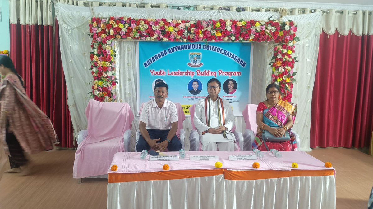 saptagiriulaka's tweet image. Attended the Youth Leadership Building Program at Rayagada Autonomous College today as Chief Guest. Inspired by the energy, ideas &amp;amp; aspirations of our young minds - the true torchbearers of tomorrow. #YouthLeadership #Rayagada