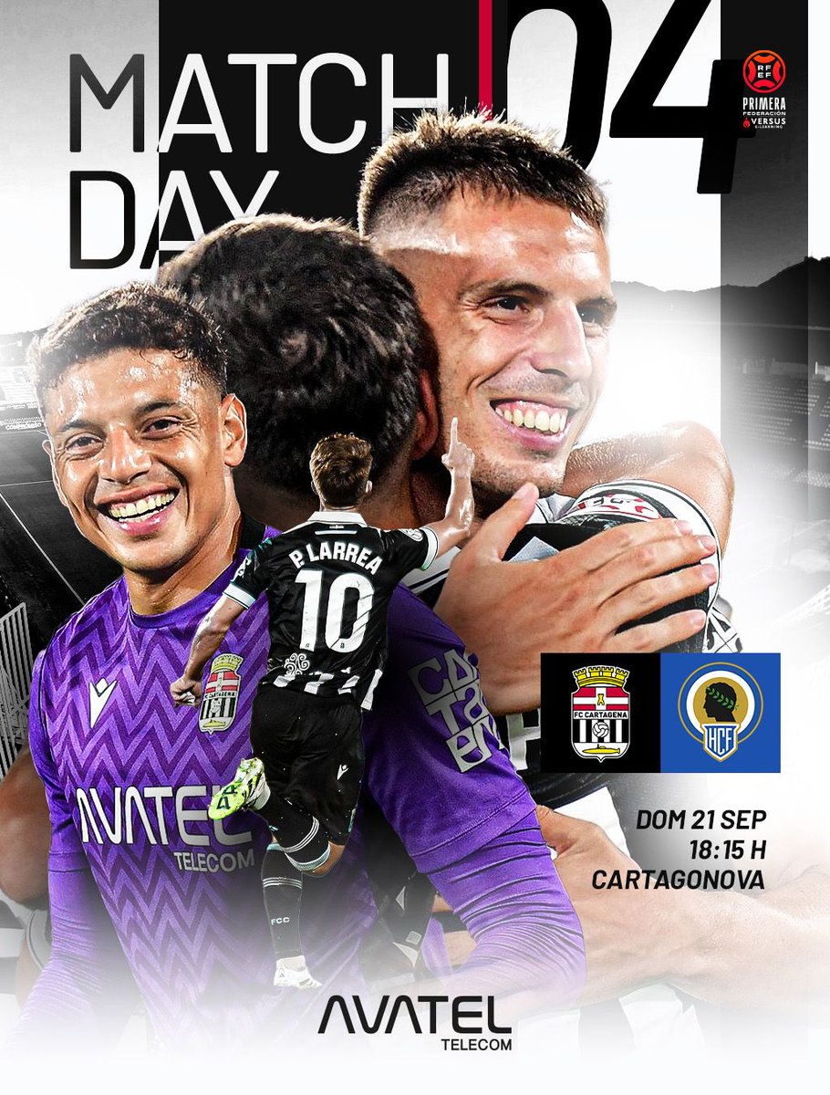 Hoy juega el 𝐅𝐔́𝐓𝐁𝐎𝐋 𝐂𝐋𝐔𝐁 𝐂𝐀𝐑𝐓𝐀𝐆𝐄𝐍𝐀 

🏟️Estadio Cartagonova 
⏰18:15h

#CartagenaHércules | #PrimeraFederación