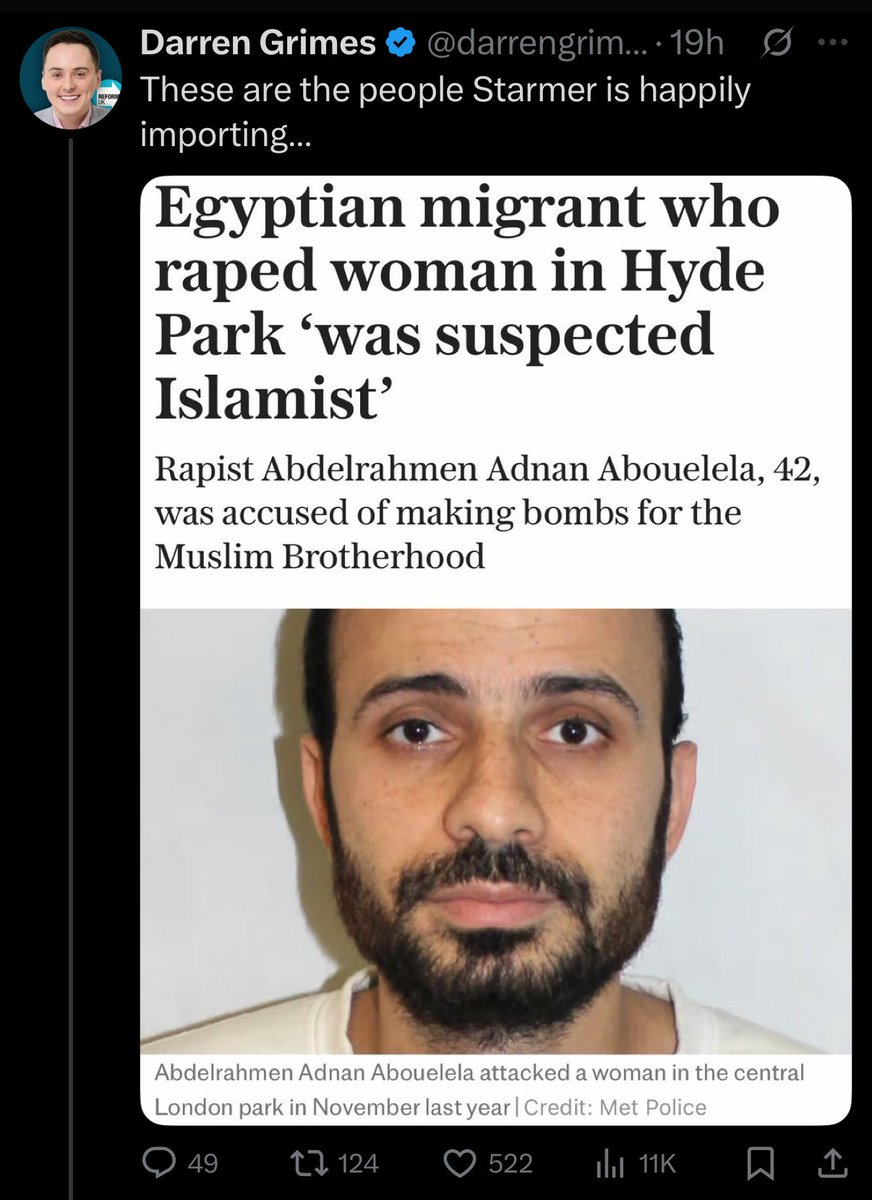 Will // Sarcasm is best served cold (@colder_sarcasm) on Twitter photo BREAKING: Another day, another lie from <a href="/DurhamCouncil/">Durham County Council</a> Deputy Leader, Darren Grimes - falsely claiming the PM ‘imported’ this individual when he actually arrived in 2023, under the gov. that Darren once supported.
Reform won’t fix immigration - they helped create the problem. BREAKING: Another day, another lie from <a href="/DurhamCouncil/">Durham County Council</a> Deputy Leader, Darren Grimes - falsely claiming the PM ‘imported’ this individual when he actually arrived in 2023, under the gov. that Darren once supported.
Reform won’t fix immigration - they helped create the problem.