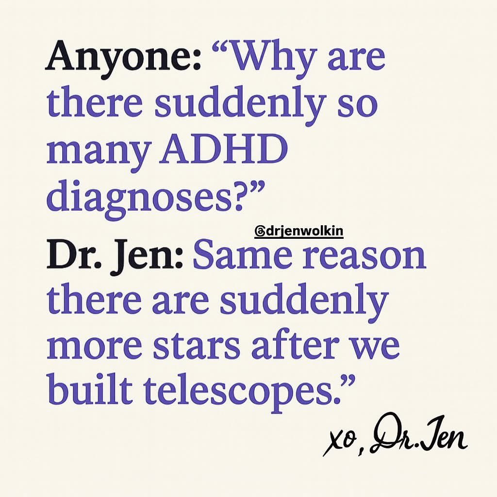 Brilliant <a href="/drjenwolkin/">Dr. Jen Wolkin | ADHD + Trauma Therapist</a>!!!