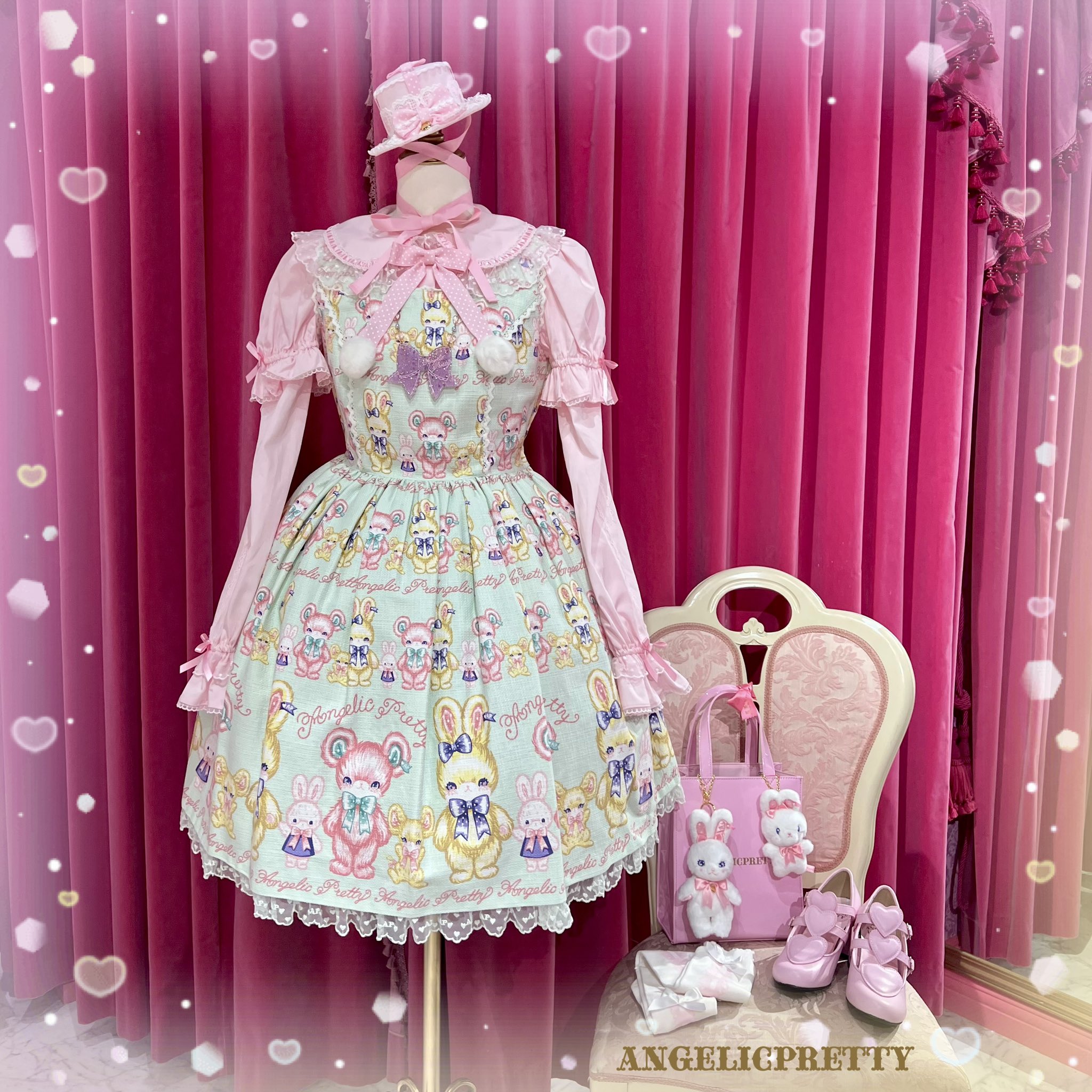 もこもこTOYSエプロン風スカート Angelic Pretty / もこもこTOYS