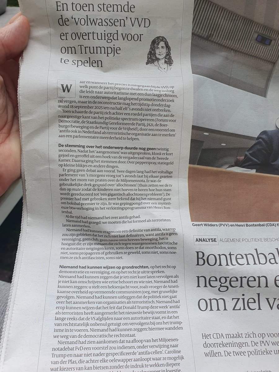 Kos_'s tweet image. Sheila heeft het talent op de hele #APB2025 samen te vatten in 1 columnpje. 
Meer valt er ook echt niet over te zeggen.