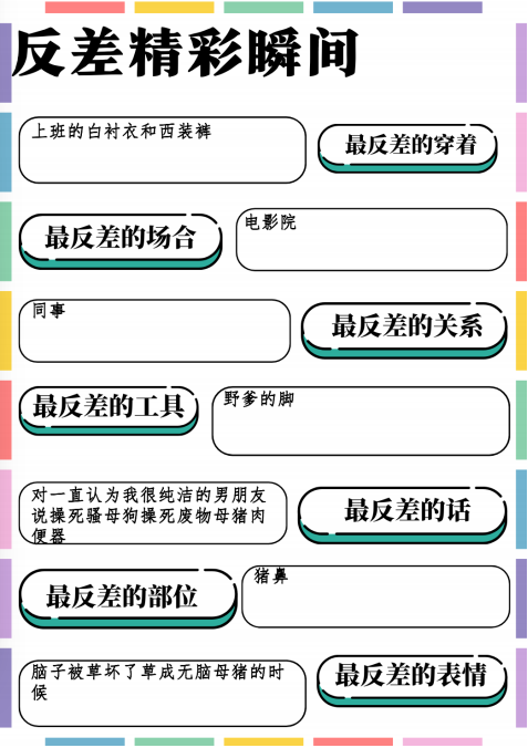 hudazg_S's tweet photo. 继续发布《反差度量衡》反差测评结果报告
哪个贱狗的自己来领一下 https://t.co/swy4RD7tXG