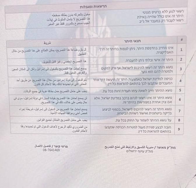 رسمياً، بداية الضم الاسرائيلي للضفة.. 
جيش الاحتلال يفرض تصاريح دخول  لبلدات بيت إكسا والنبي صموئيل وحي الخلايلة شمال غرب القدس، ويمنع دخولها دون بطاقات ممغنطة أو تصاريح اسرائيلية..