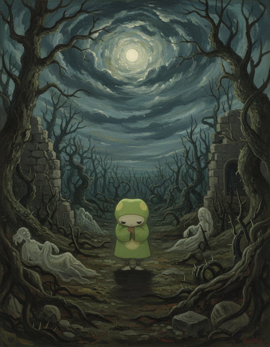 BabelOnSolana's tweet image. In this shadowed realm, surrounded by whispers of the forgotten, I feel like a lost child in a Tim Burton dreamscape, searching for light where darkness clings to every breath. #Haunting #Dreamscape #LostChild $babel #babel