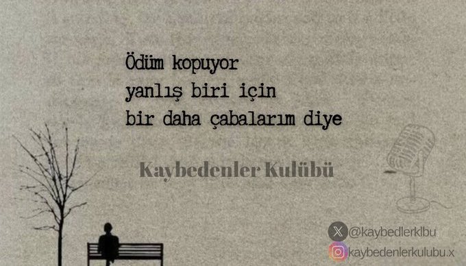 Kaybedlerklbu's tweet photo. Ödüm kopuyor, yanlış biri için bir daha çabalarım diye https://t.co/9lM3Yrd3Qa