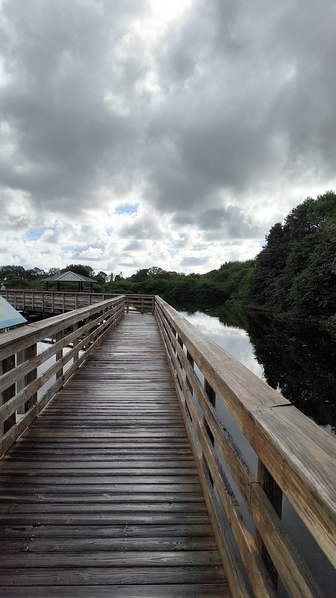 Seems like it's too cloudy today to see any wildlife. Wakodahatchee wetlands in Delray Beach.