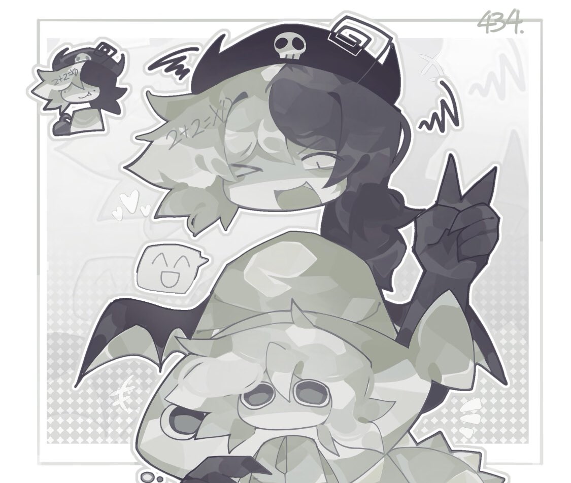 Zip and her littlebrother.(repost)#FPE #fundamentalpeppereducation #fpefanart