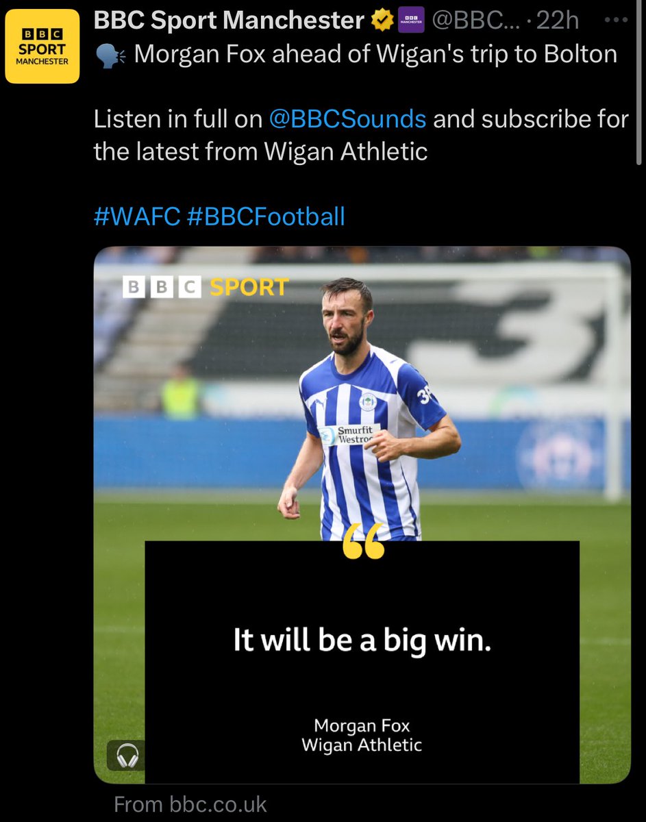 Well…….he was right #bwfc #wafc