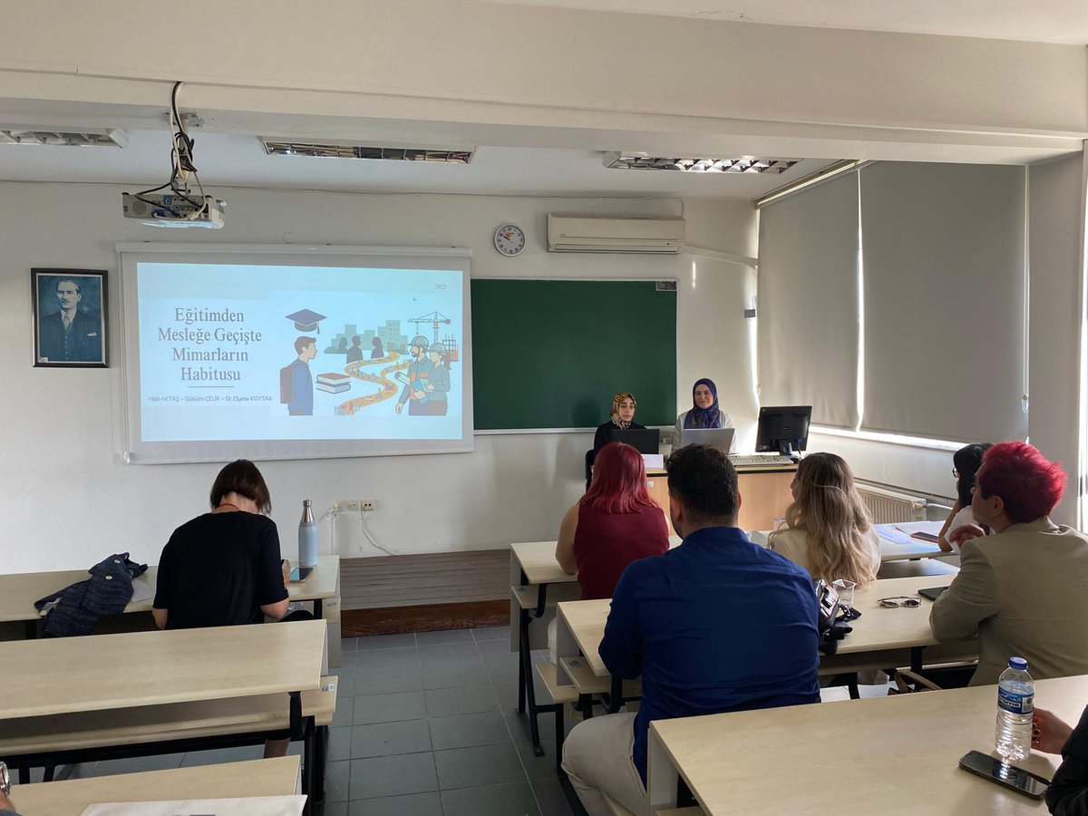 Medeniyet Sosyoloji lisans mezunlarımız Hilal Aktaş ve Gülsüm Çelik bölüm hocamız Dr. Öğr. Üyesi Elyesa Koytak ile birlikte çalıştıkları "Eğitimden Mesleğe Geçişte Mimarların Habitusu" başlıklı sunumlarıyla kongreye katıldılar.