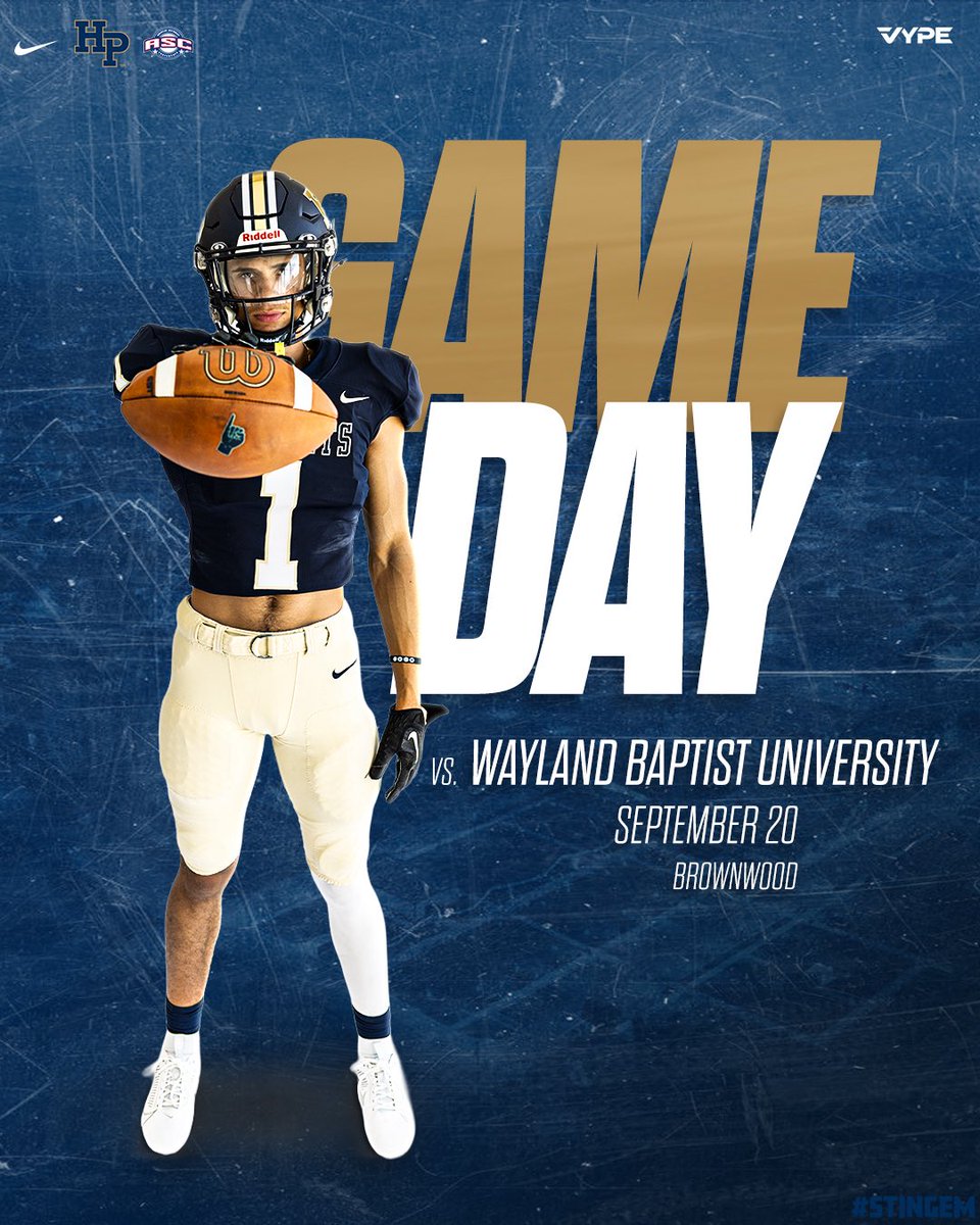 hputxfootball's tweet photo. It’s a Jackets kind of Saturday!

🏈 vs Wayland Baptist University
🕚 11:00am
📍Gordon Wood Stadium

#StingEm | #HomeTeamOfTheHomeland https://t.co/INcR8oOCrP