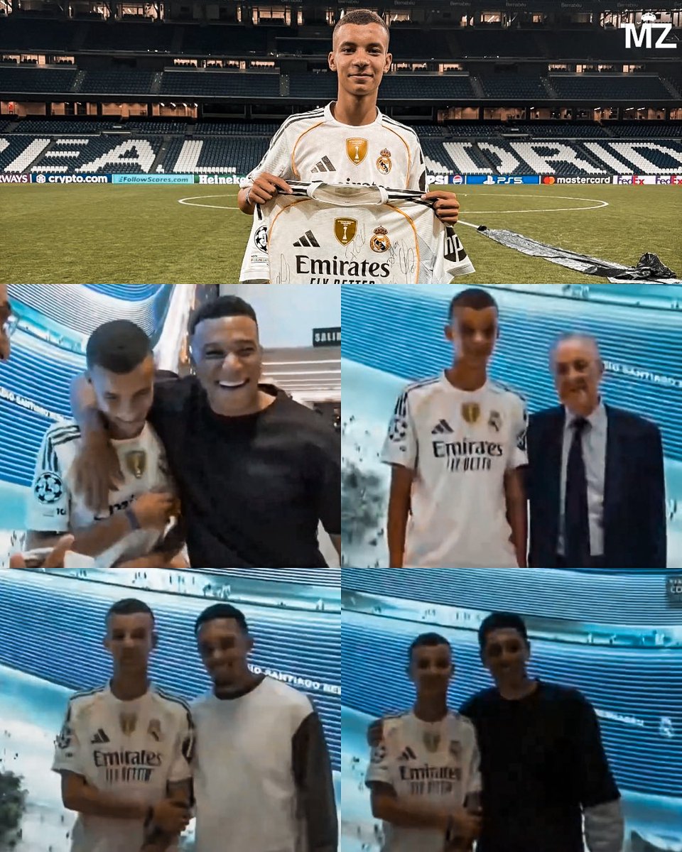 Abderrahim Ouhida is a young survivor of the 2023 Morocco earthquake in which he lost his parents, his grandfather and 2 of his siblings.

Immediately after the earthquake, he was seen crying while wearing a Real Madrid jersey on TV.

The club saw it, invited him to Madrid,