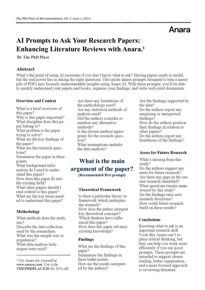 Some tips to improve your literature review skills. #AI