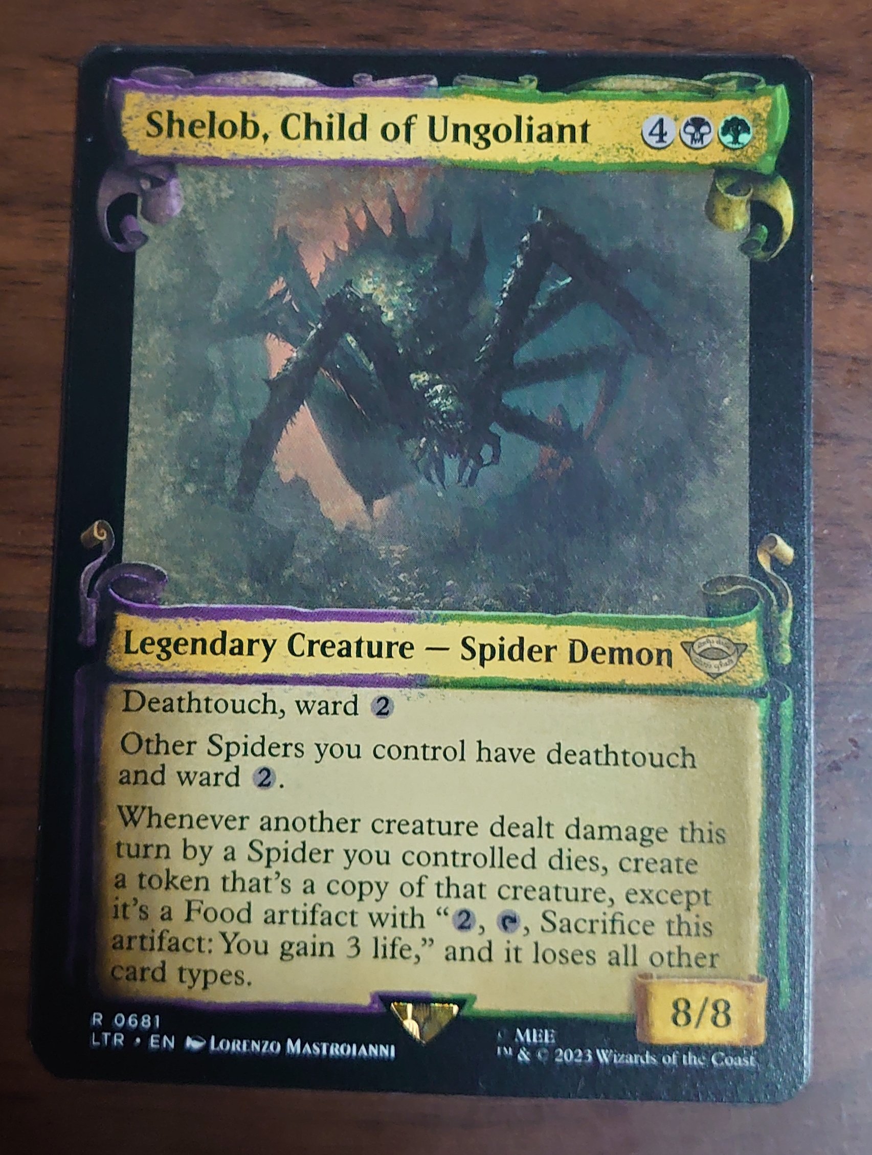 MTG ウンゴリアントの末裔、シェロブ 日本語版 拡張Foil FOIL] ウンゴリアントの末裔、シェロブ/Shelob, Child of