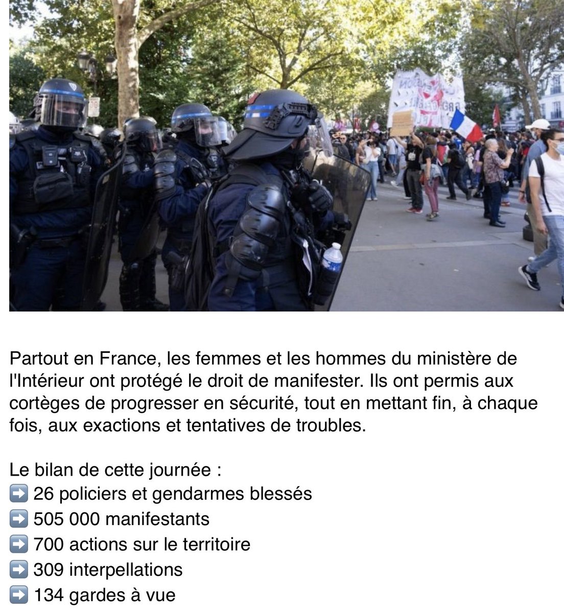 Le 2 mai 2018 comme sénateur de Paris, j’ai proposé le retour de la loi anti casseurs abrogée en 1981 ‼️ il serait peut-être temps de s’y remettre ? Soutient aux #FDO ✌️