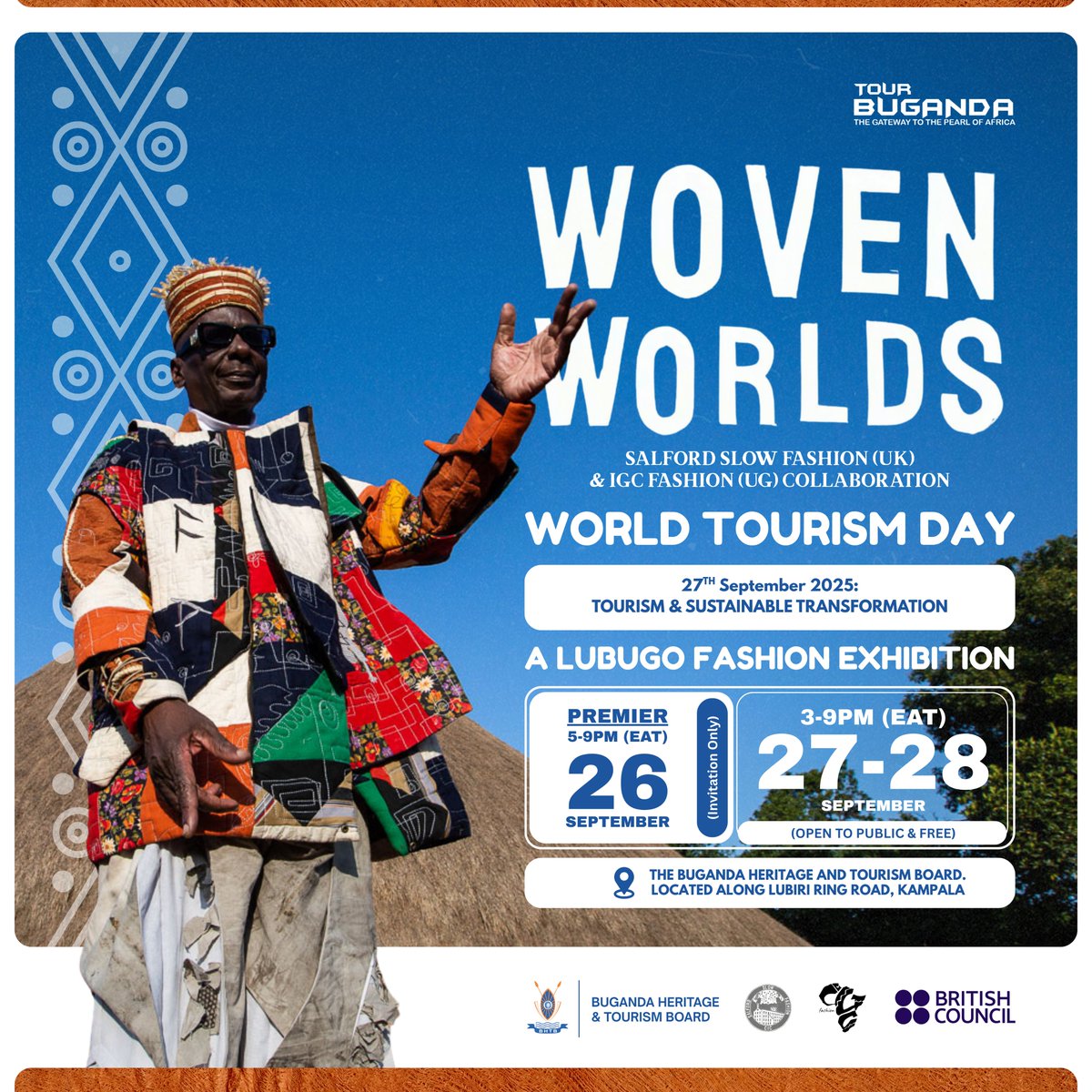 As part of the global celebrations of the #WTD2025, we are honored to partner in presenting the Lubugo Fashion Exhibition at our Head Office Gardens.

The Exhibition will commence on 26th September 2025 with an exclusive premiere reserved for invited guests, then from 27th to
