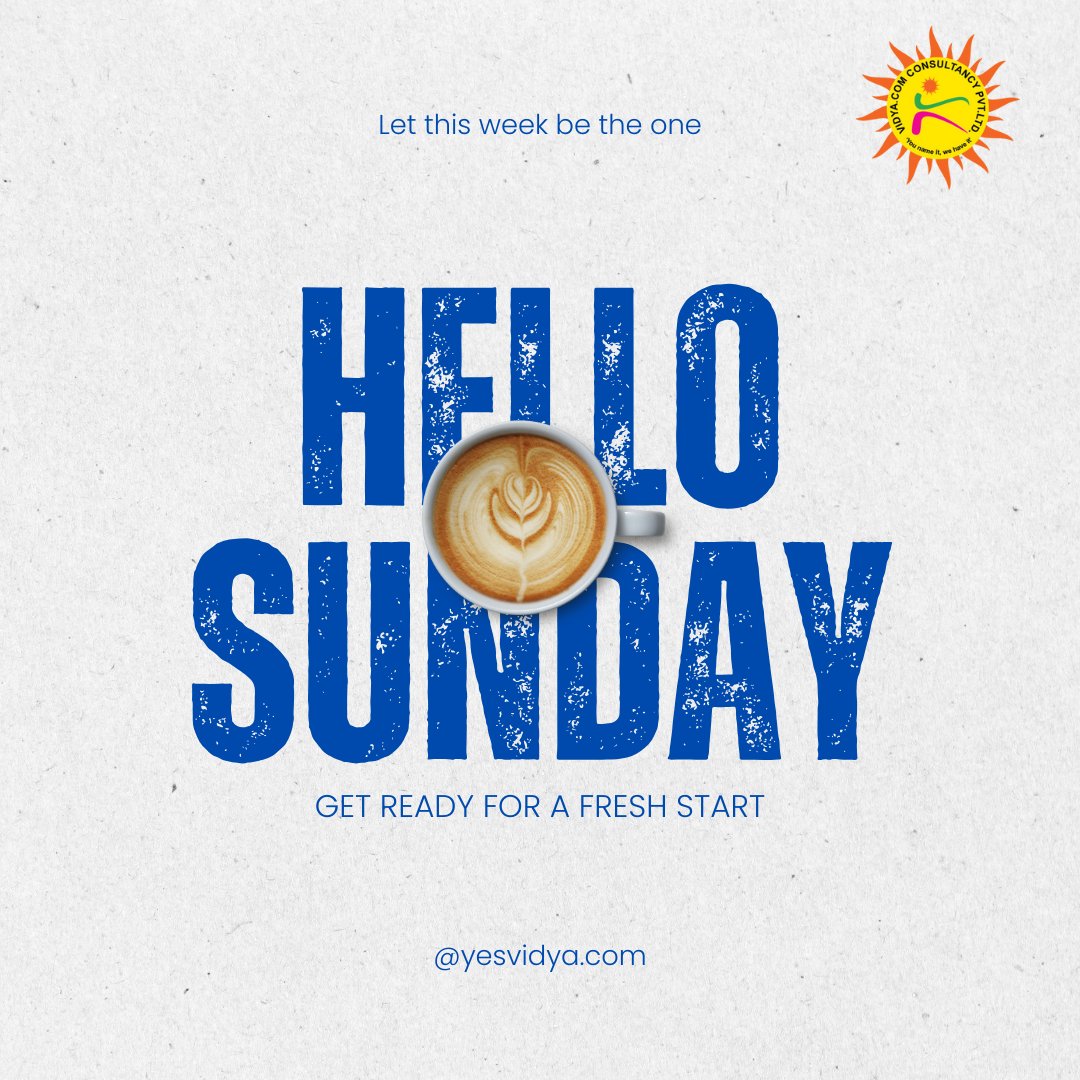 yesvidya_'s tweet image. Get Ready for a Fresh Start! As Sunday winds down, a new week of opportunities begins.
If studying abroad is your dream, let this week be the one you take the first step.
Your future starts NOW.
#StudyAbroad #SundayEveningThoughts #YesVidya