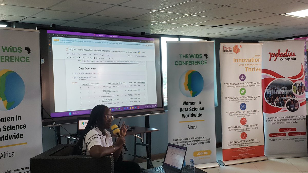 Pyladies Kampala (@pyladieskla) on Twitter photo Afternoon session, Step by step into classification modeling.
It's time to get hands dirty, and our speaker is such a vibe.
<a href="/WiDS_Africa/">WIDS AFRICA</a> #widsafrica2025 Afternoon session, Step by step into classification modeling.
It's time to get hands dirty, and our speaker is such a vibe.
<a href="/WiDS_Africa/">WIDS AFRICA</a> #widsafrica2025