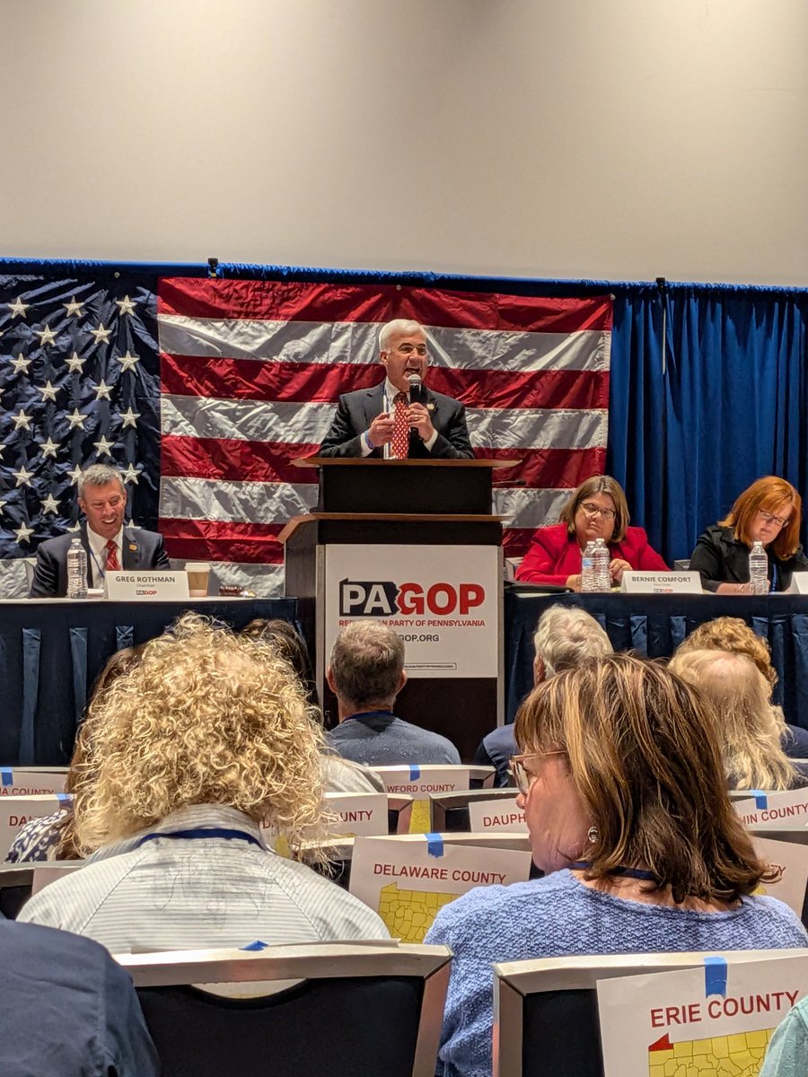 JHMarkley's tweet photo. Day 2 of the @PAGOP State Committee Fall Meeting is in full swing.

Our State Committee body is gathered, energized, and ready for 2025. We are hearing from legislators from all around Pennsylvania about what's to come and how we win.

#PAGOP #FallMeeting #PAPolitics https://t.co/Oc06nK4AF1