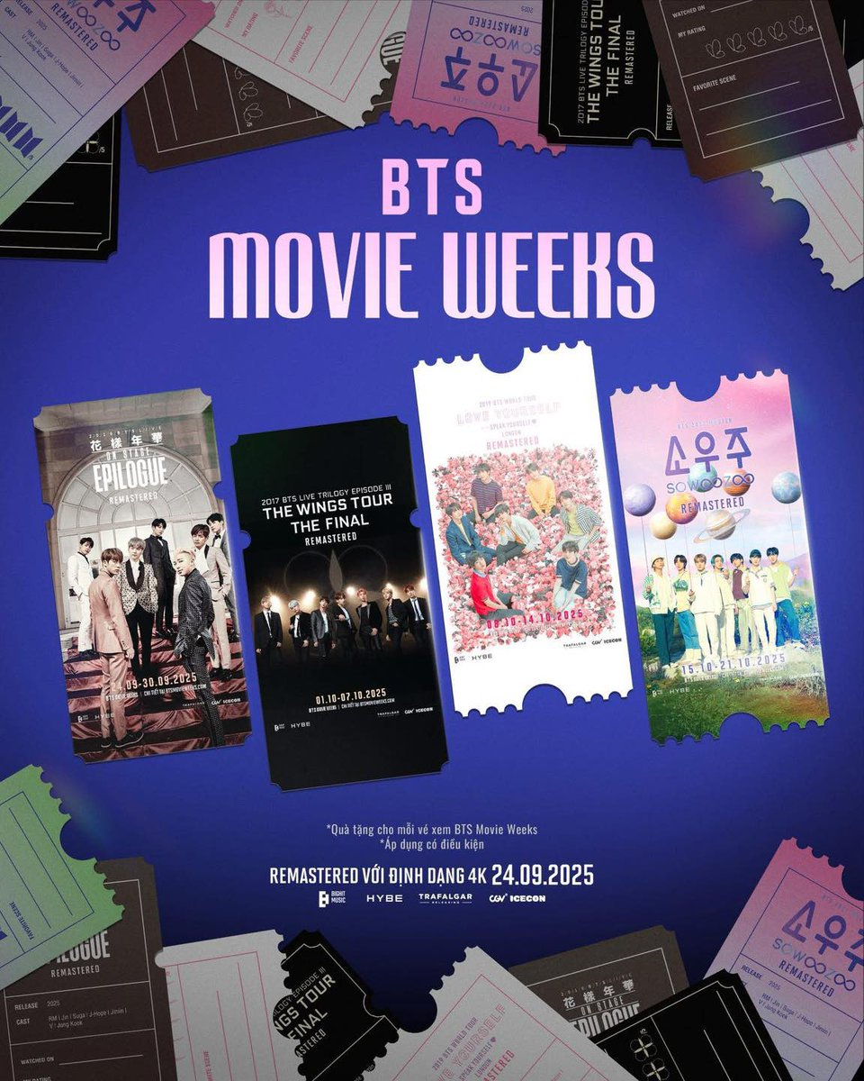 BTS MOVIE WEEKS Vietnam 🇻🇳 CGV Movie Benefits 🎁 Ticket