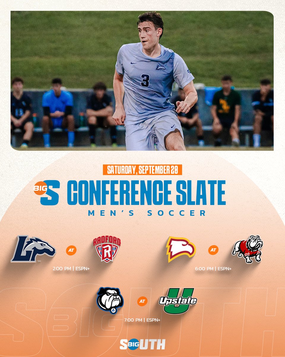 It's conference season! 🚨

7⃣ games on the pitch all in league play 👇

#BigSouthWSOC⚽️ x #BigSouthMSOC⚽️