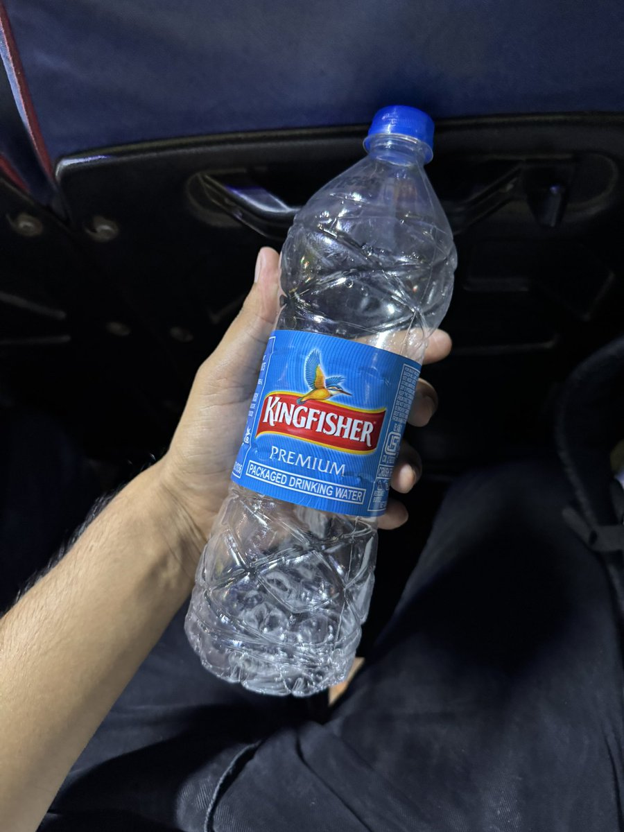 I think I’m the only one who’s gotten this Kingfisher water bottle for the first time.

Until now, I’d only seen its ad during IPL matches—and even then, they were promoting something else in the name of water. 😉