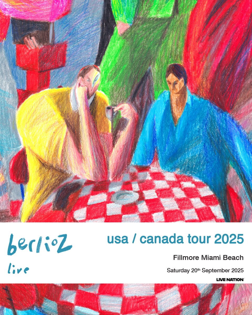 See ya TONIGHT ⎯ *SOLD OUT!* berlioz (live) at The Fillmore Miami Beach! 🎶 

⏱️ Doors at 7PM
🎤 Show at 8PM

✨ Upgrade your night with Stardust Lounge, Valet Parking &amp; Fast Lane: bit.ly/4m4lUAk