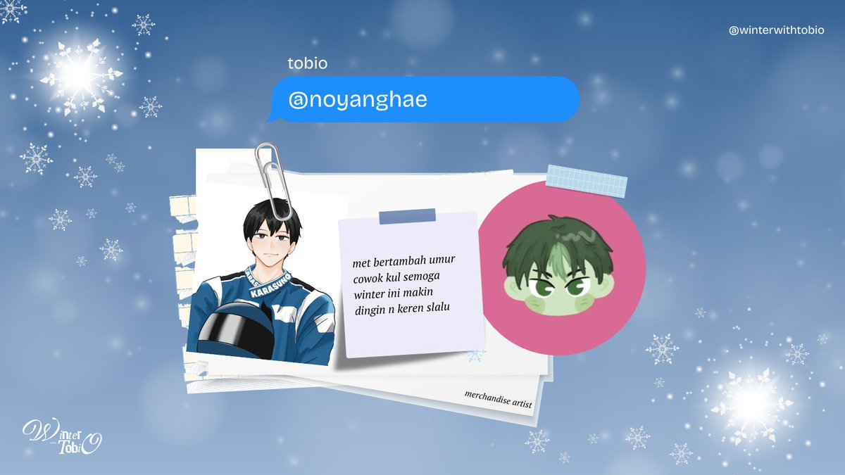 Tobio's Winter Date Cafe ❄︎ tweet media