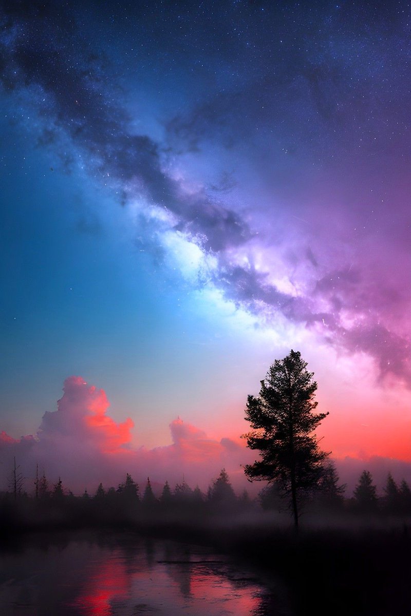 aearthic's tweet image. The Milky Way spills its brilliance across the sky, a cosmic reminder of how small yet infinite we are. 🌌✨

#Stargazing #CosmicEnergy #InfiniteWonder