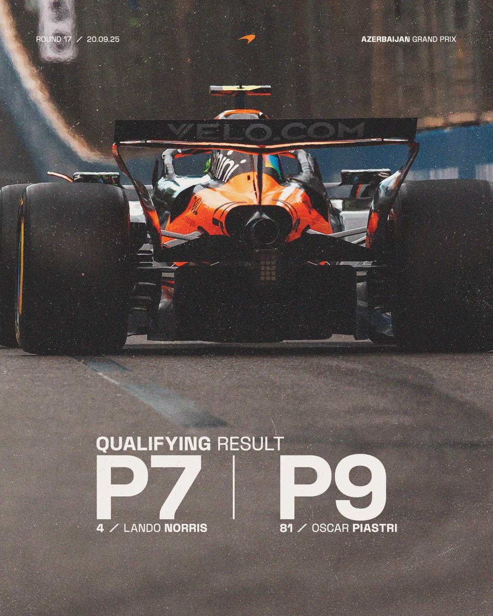 McLaren Mastercard Formula 1 Team tweet media