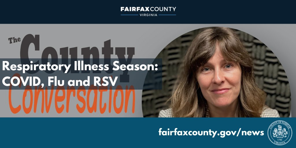 As fall approaches, the respiratory illness season is upon us 🤒

Listen to <a href="/fairfaxhealth/">FairfaxCounty Health</a> Epidemiologist Mandy on the "County Conversation" Podcast discuss what to expect with COVID-19, flu and RSV in the months ahead bit.ly/41WNjvO