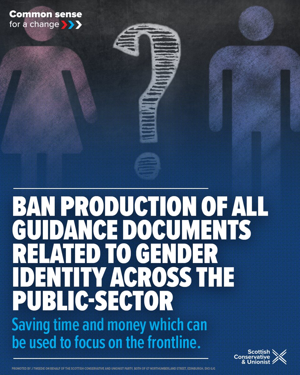 ScotTories's tweet image. The SNP waste time and money creating woke guidance documents. 

We would end this pointless bureaucracy. 

It’s common sense that public funds should be spent on the frontline. 

scottishconservatives.com/policies/bette…