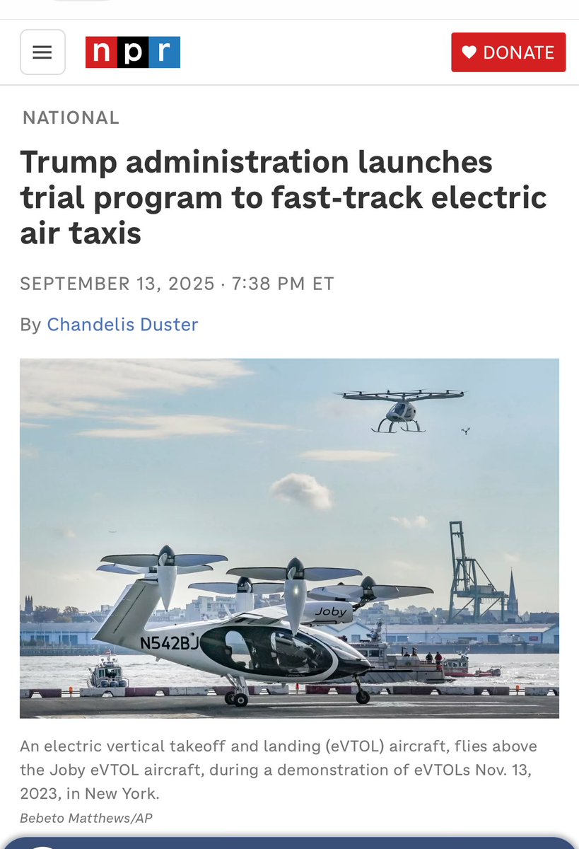 $JOBY 🔥 Back in January and March I scooped up 5,000 shares of Joby. This company is the real deal. If you can’t see how high this is going, you’re missing it. The clear eVTOL leader, FAA certs on the horizon, regulatory glide path locked in, federal backing, Toyota partnership,